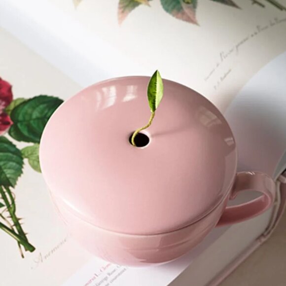 Tea Forte Café Cup Rose 8oz Rose Pink Porcelain Teacup New - Picture 7 of 7